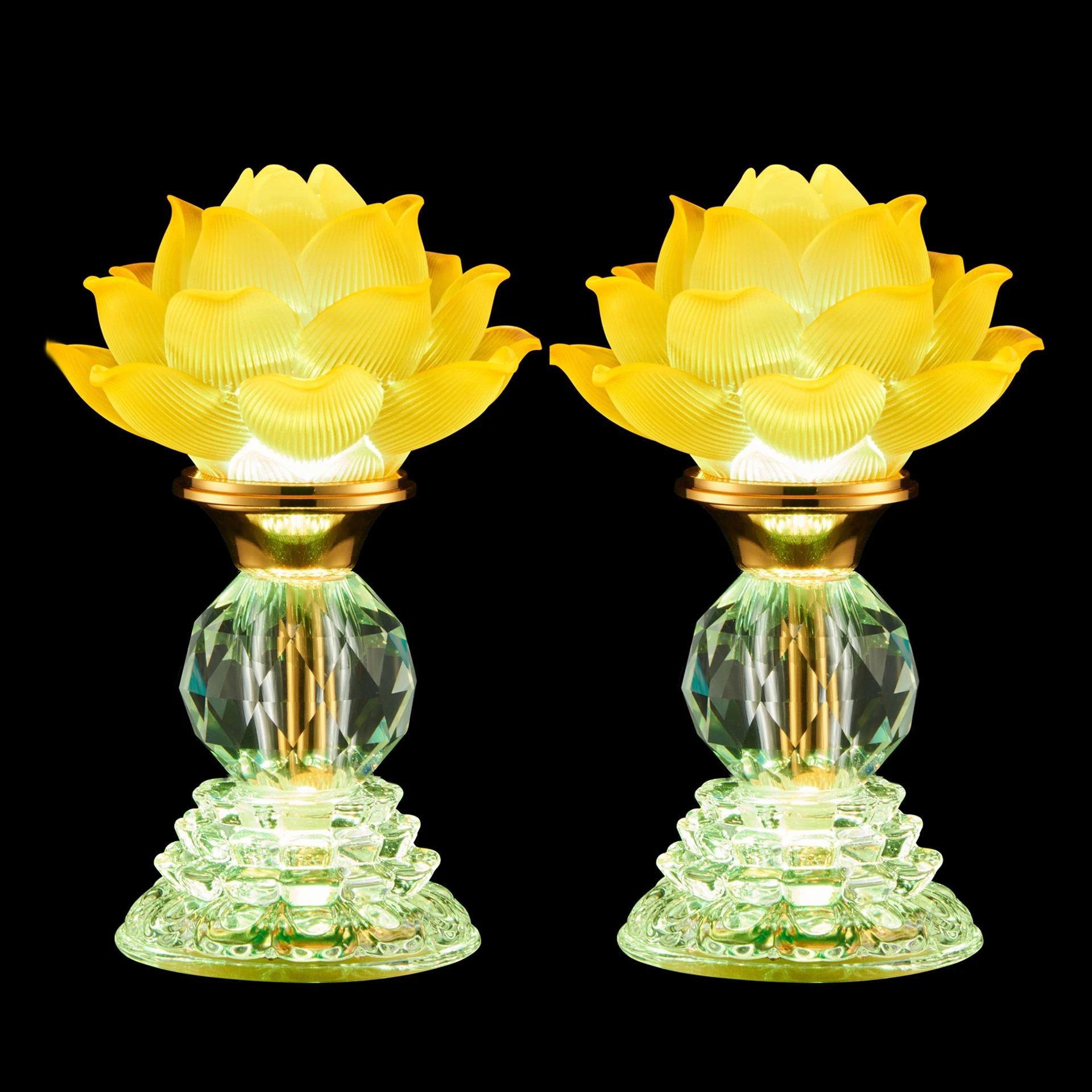 Candle Glass Supplies - 2pcs Glass Simulated Candle Holder Household