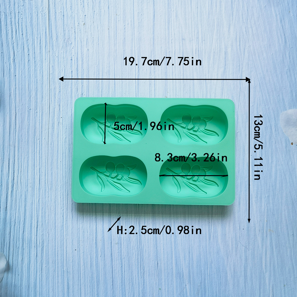 4 Cavities Oval Olive Tree Sil - Candle Supplies Storage avis et prix