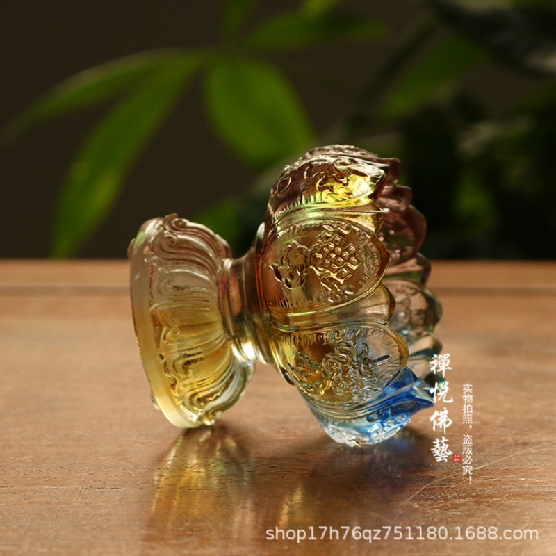 Glass Wealth Lotus Eight Auspi - Candle Glass Supplies avis et prix