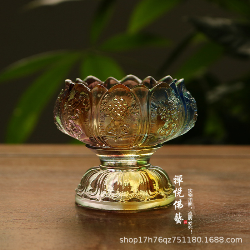 Glass Wealth Lotus Eight Auspi - Candle Glass Supplies avis et prix