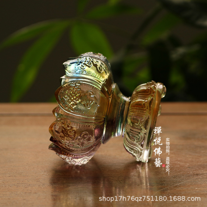 Glass Wealth Lotus Eight Auspi - Candle Glass Supplies avis et prix