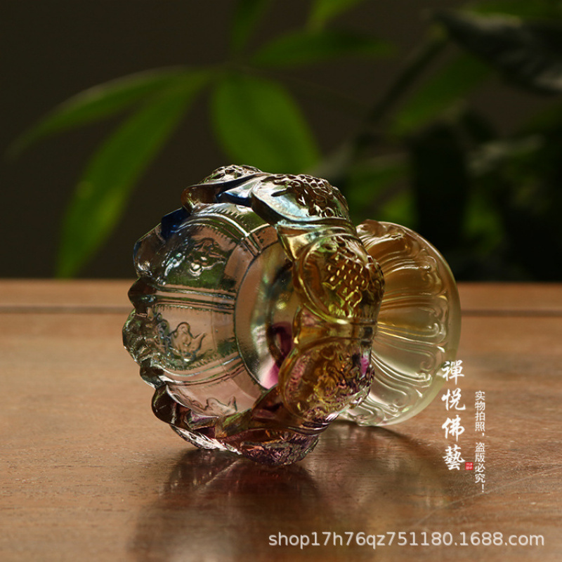Glass Wealth Lotus Eight Auspi - Candle Glass Supplies avis et prix
