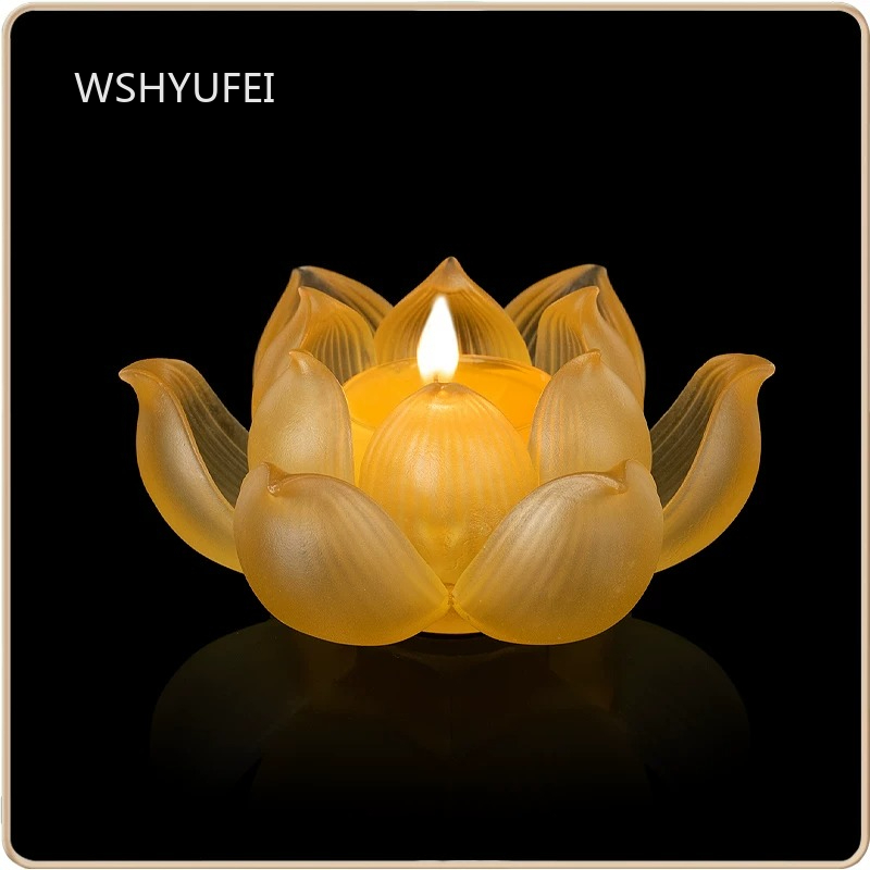 Glass Lotus Candlestick Househ - Candle Glass Supplies avis et prix
