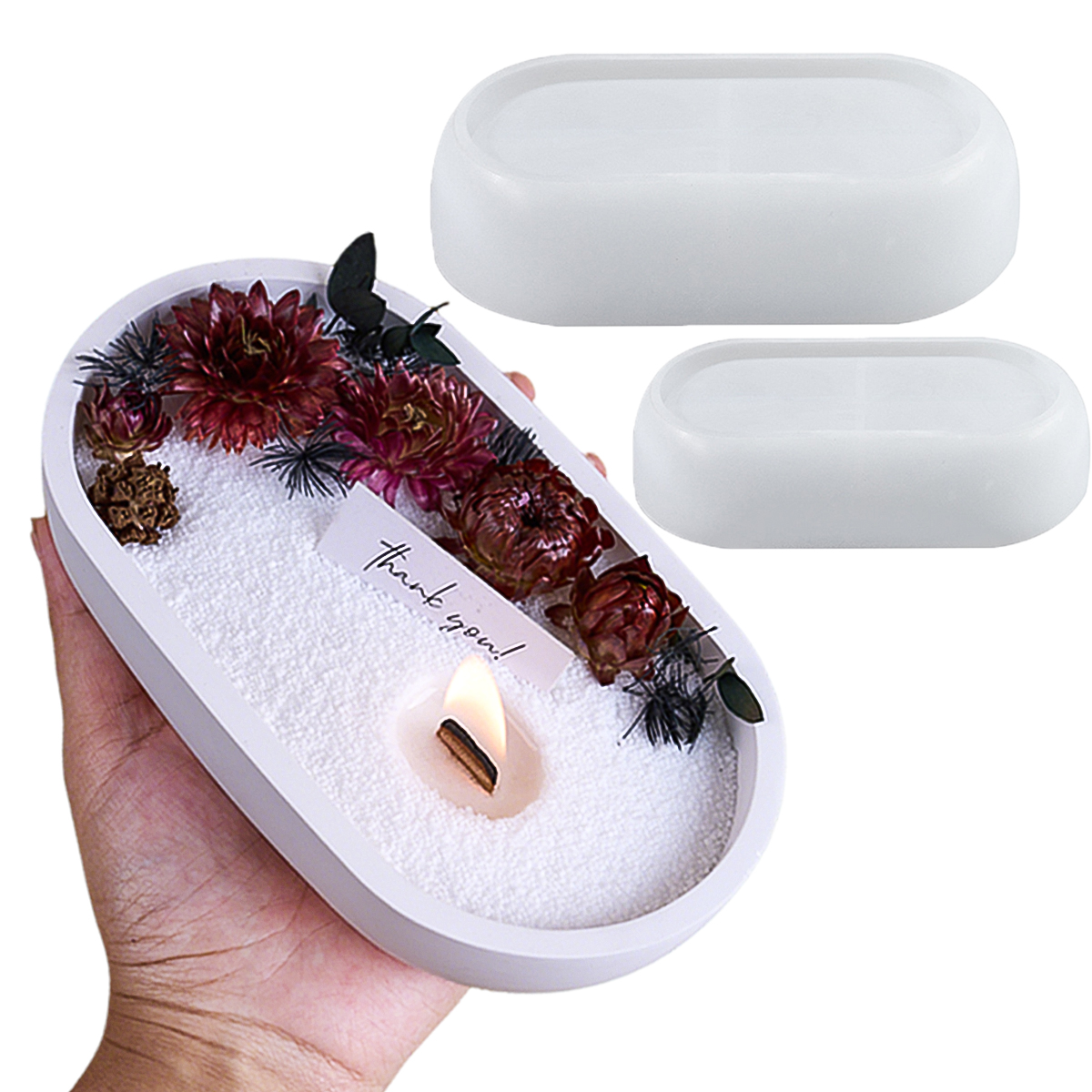 Boat Shape Bowl Silicone Concr - Candle Vessel Supplies avis et prix