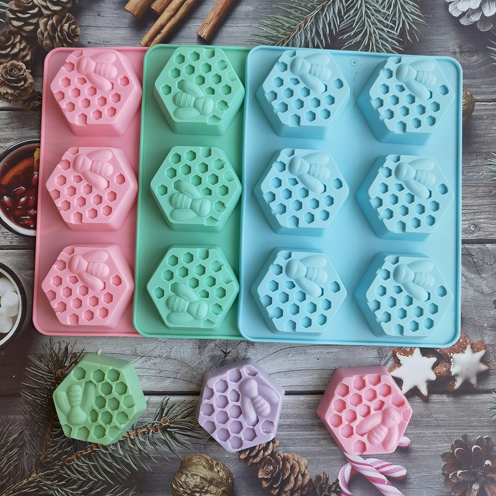 Silicone Hexagonal Bee Soap Mo - Candle Supplies Storage avis et prix