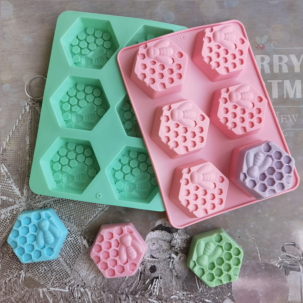 Silicone Hexagonal Bee Soap Mo - Candle Supplies Storage avis et prix