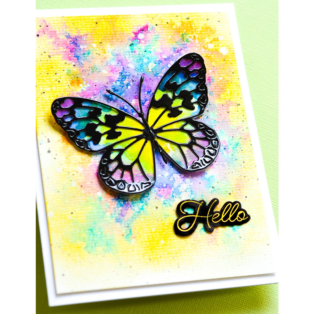 Stained Glass Butterfly Metal  - Candle Glass Supplies avis et prix