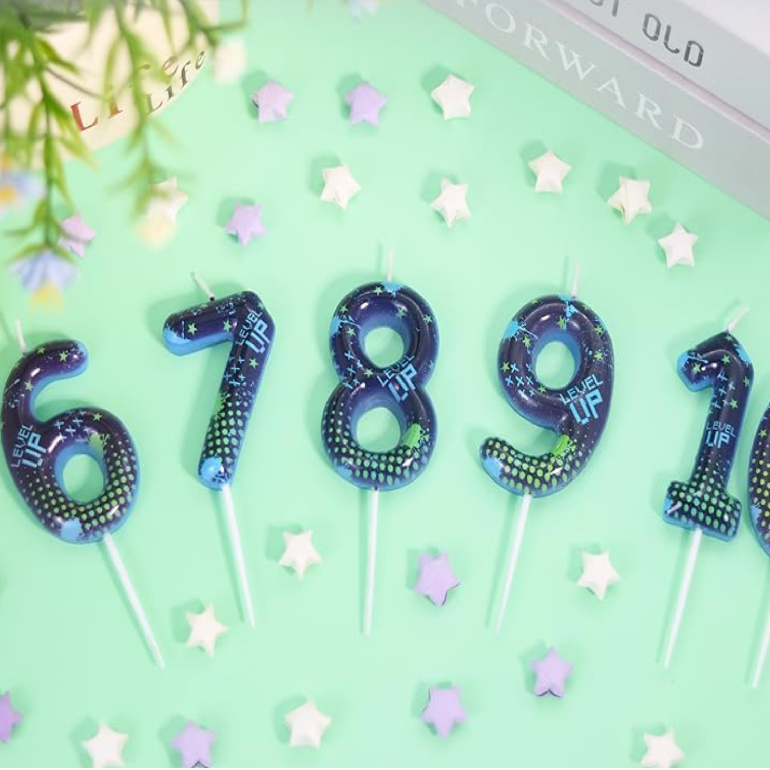 Blue Game Boy 0-9 Birthday Can - Candle Supplies Video avis et prix