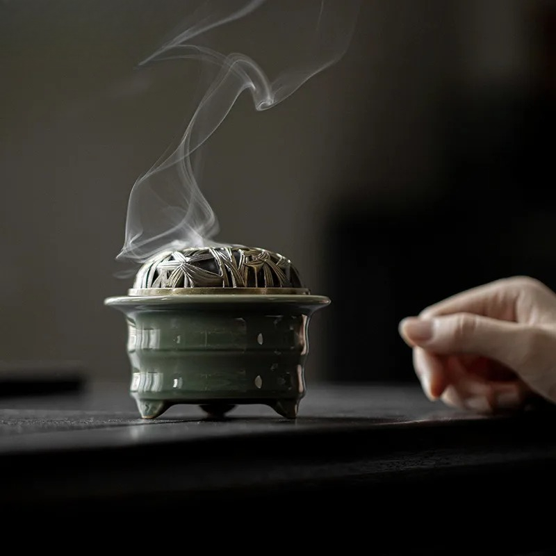 Yue Kiln Celadon Incense Holde - Candle Glass Supplies avis et prix