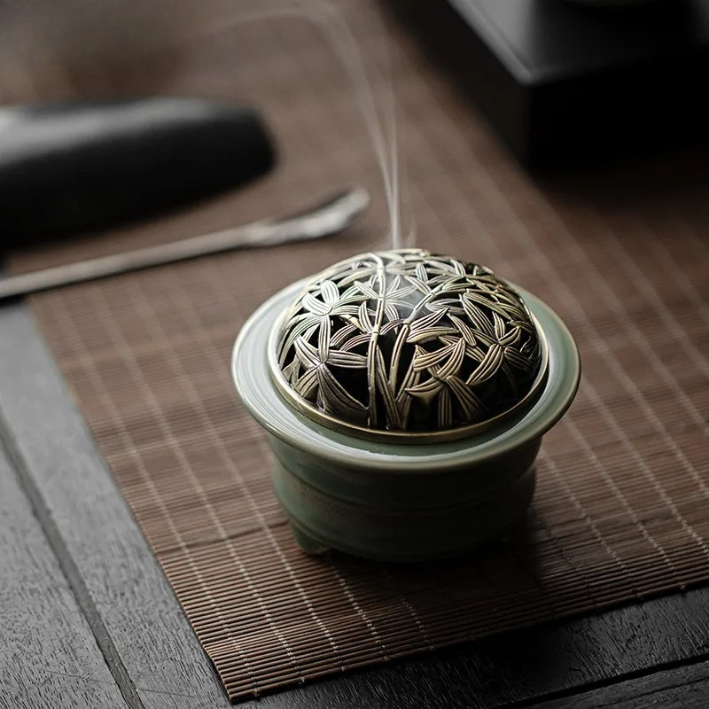 Yue Kiln Celadon Incense Holde - Candle Glass Supplies avis et prix