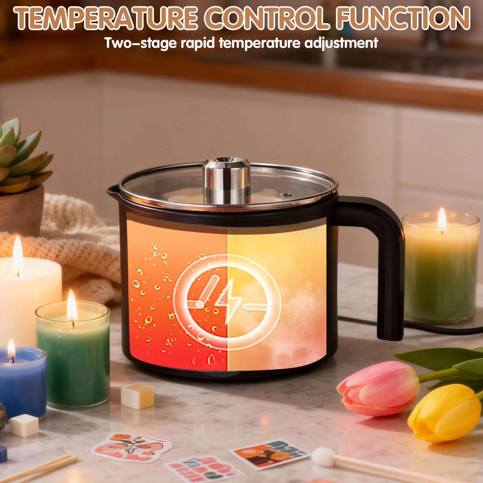 Candle Wax Melting Pot 1.5L La - Candle Supplies Storage avis et prix