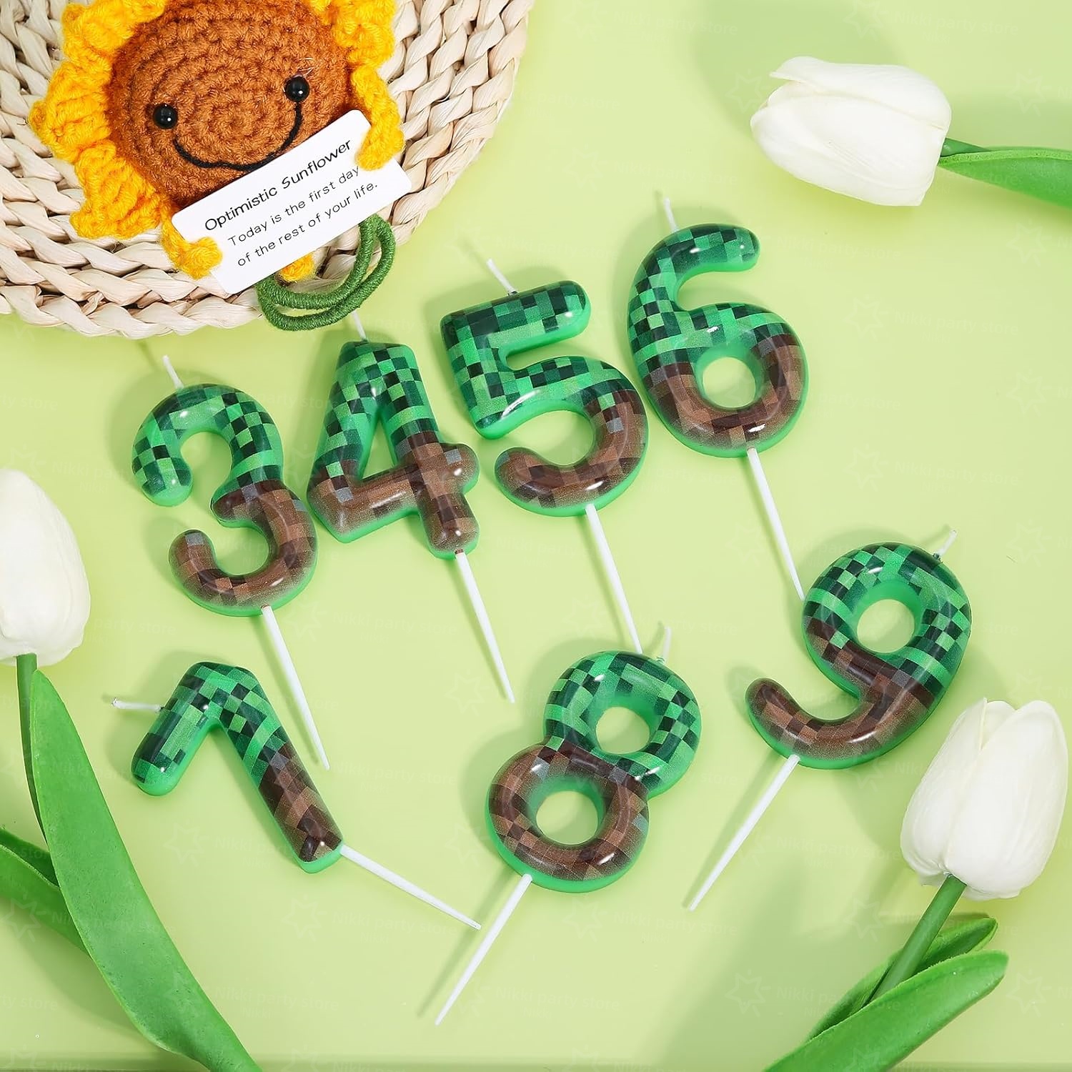 Miner Birthday Candles Birthda - Candle Supplies Video avis et prix