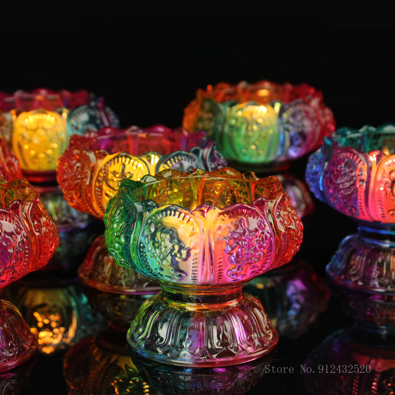 Colorful Lucky High Feet Lamp  - Candle Glass Supplies avis et prix