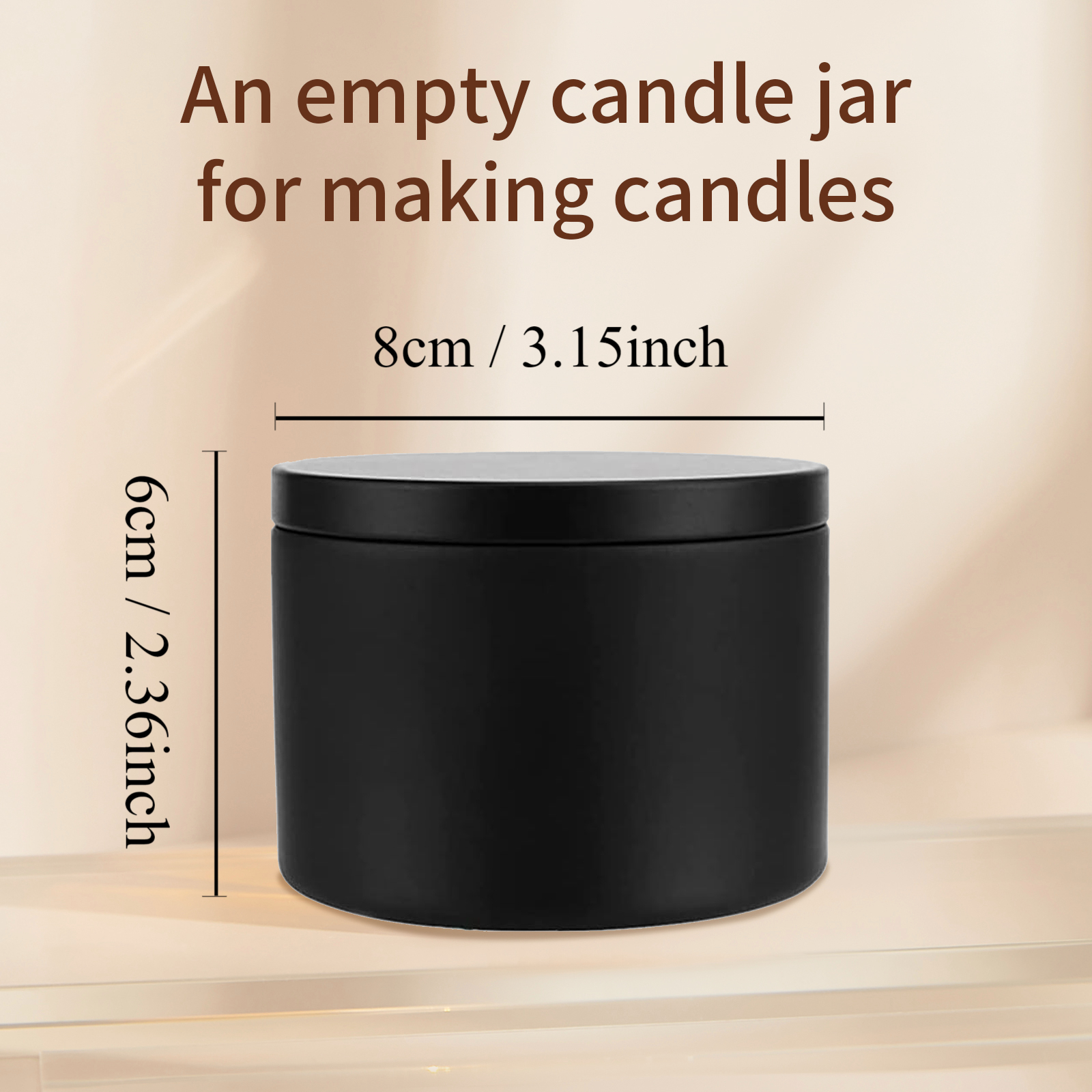 192pcs 8oz Matte Black/white   - Candle Vessel Supplies avis et prix