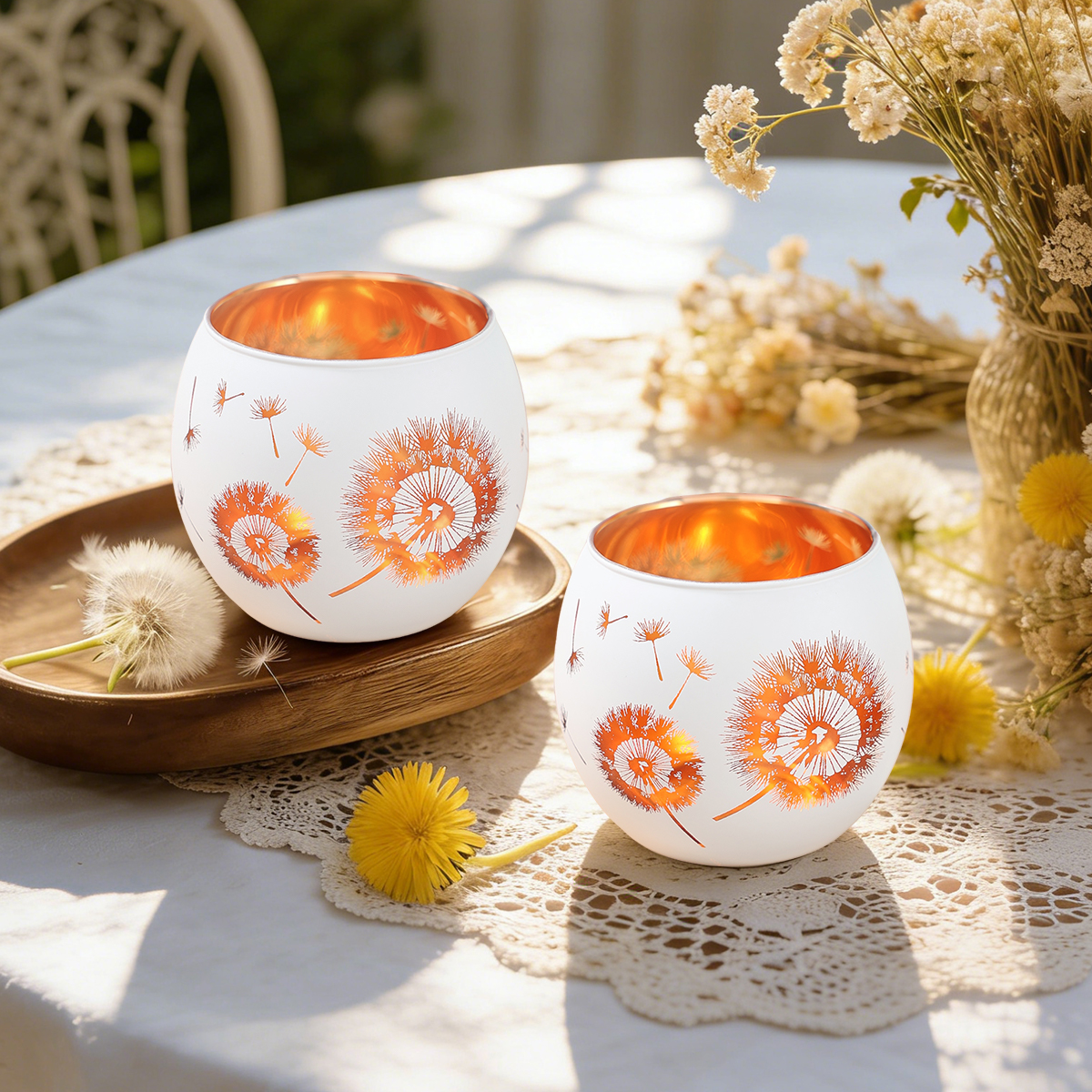 Dandelion Candle Holders Happy - Candle Glass Supplies avis et prix