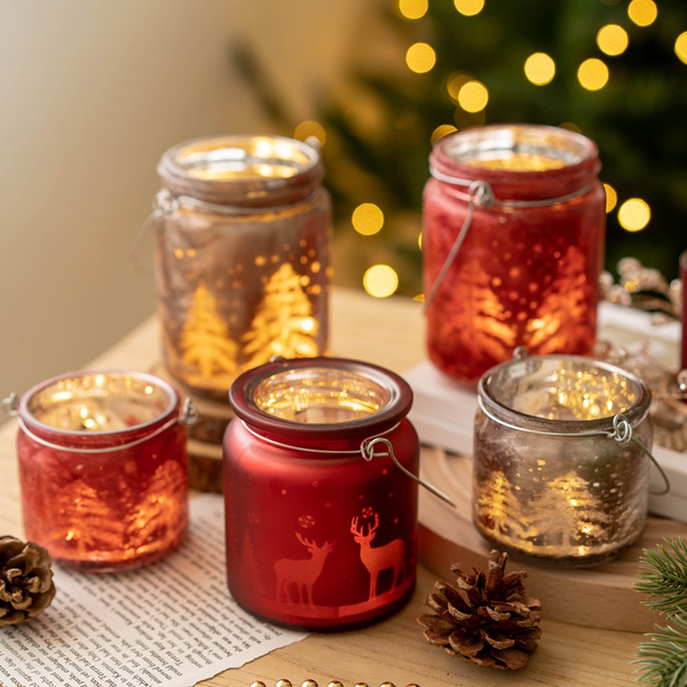 Christmas Electroplated Glass  - Candle Glass Supplies avis et prix