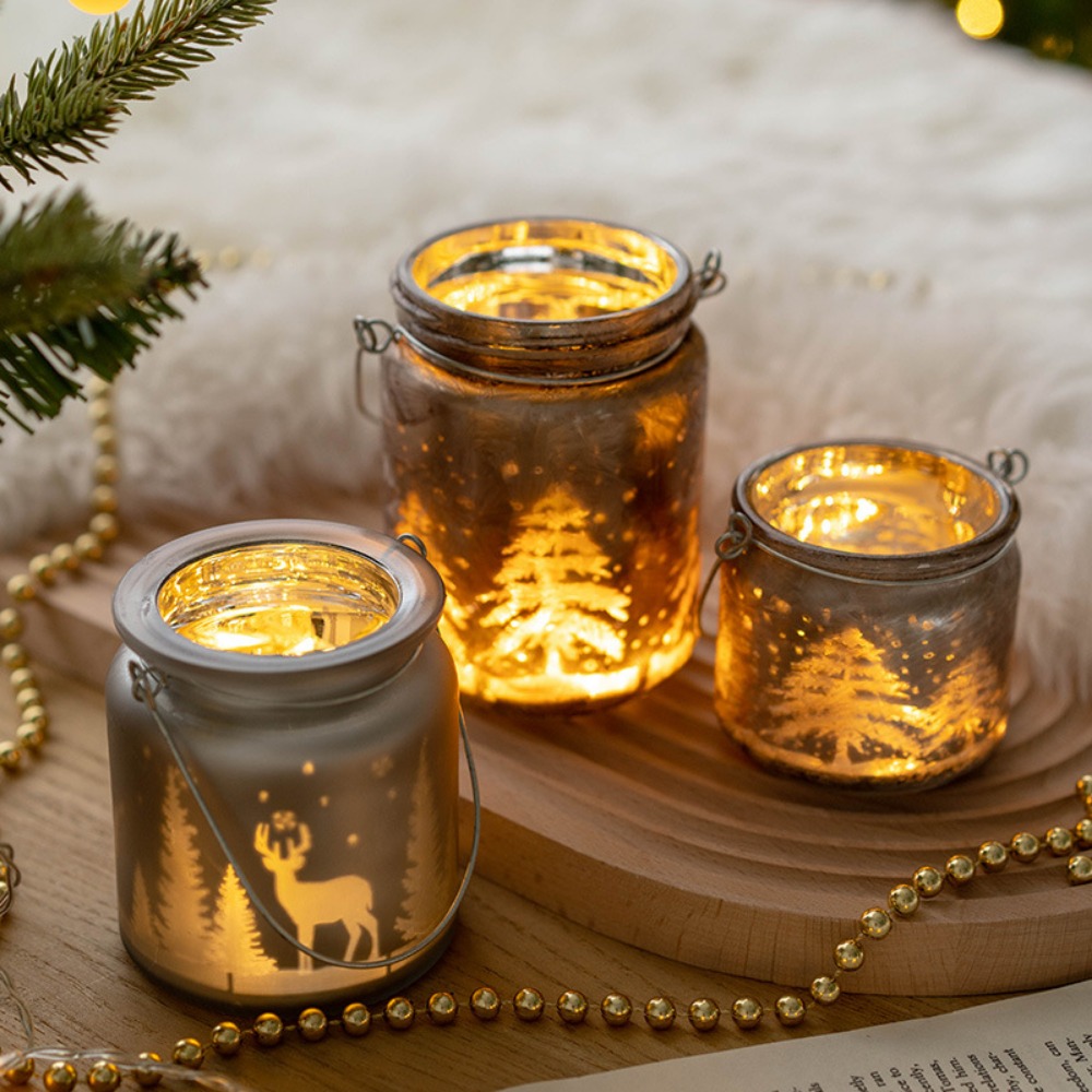 Christmas Electroplated Glass  - Candle Glass Supplies avis et prix