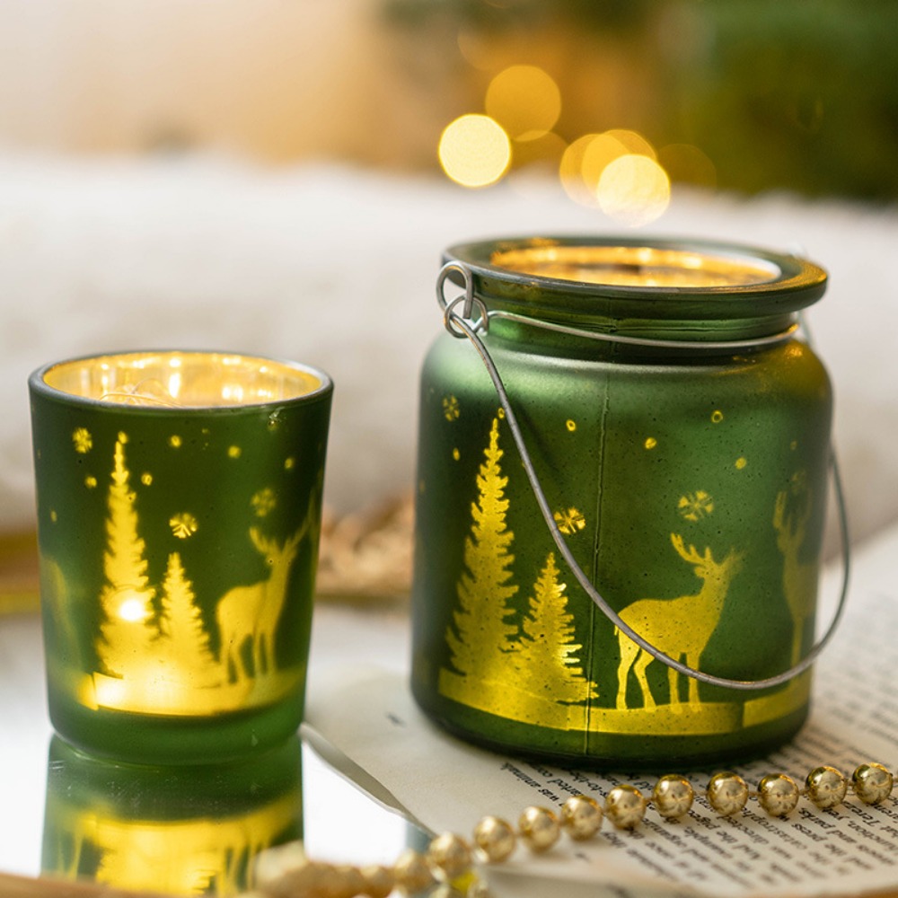 Christmas Electroplated Glass  - Candle Glass Supplies avis et prix