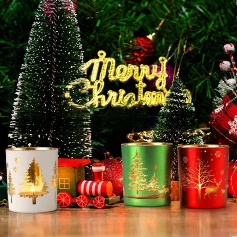 Christmas Glass Vessels for Sc - Candle Vessel Supplies avis et prix