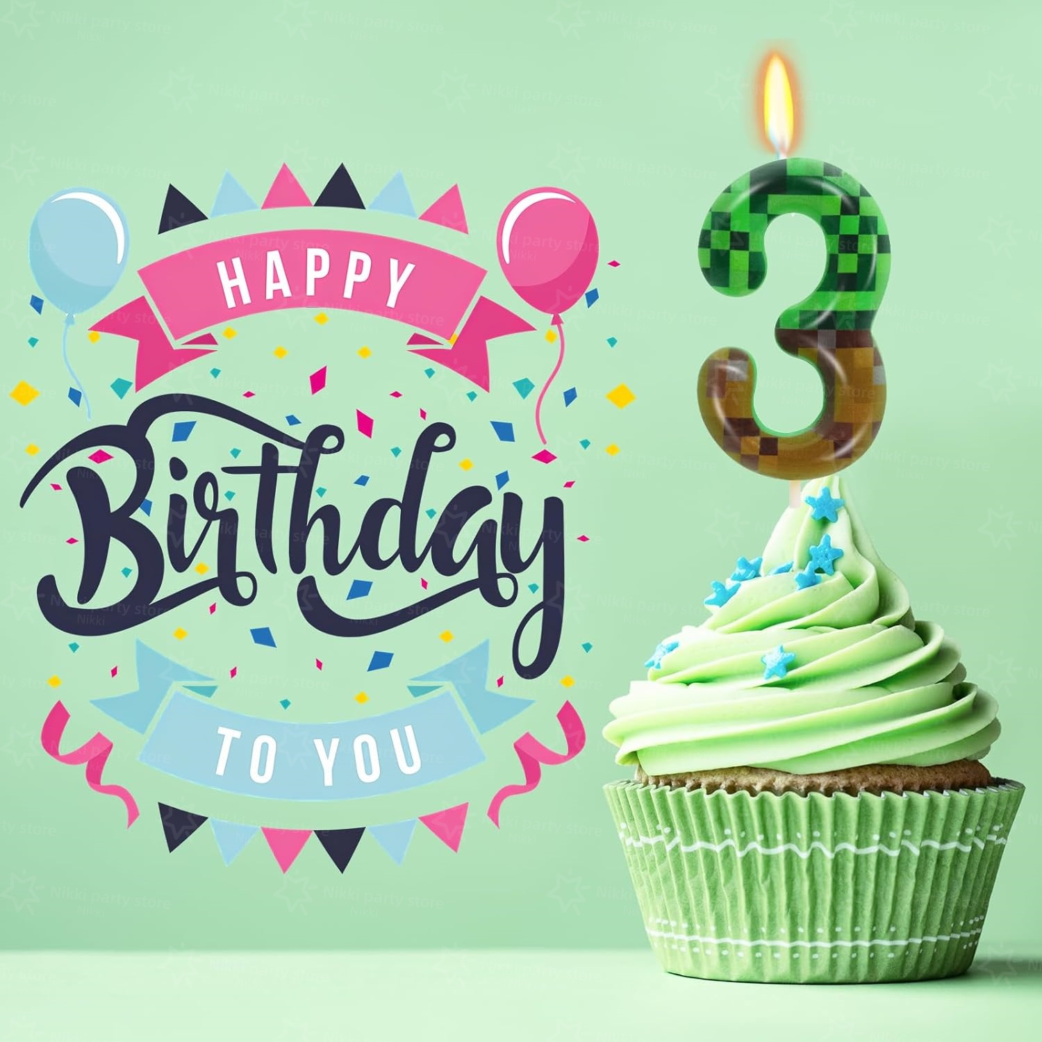 Miner Birthday Candles Birthda - Candle Supplies Video avis et prix