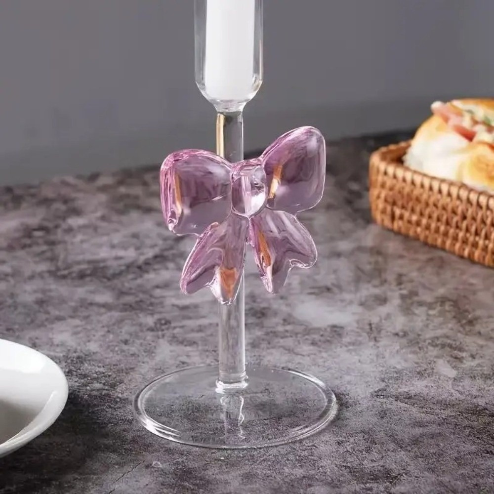 Clear Bow Candle Holder Tall G - Candle Glass Supplies avis et prix