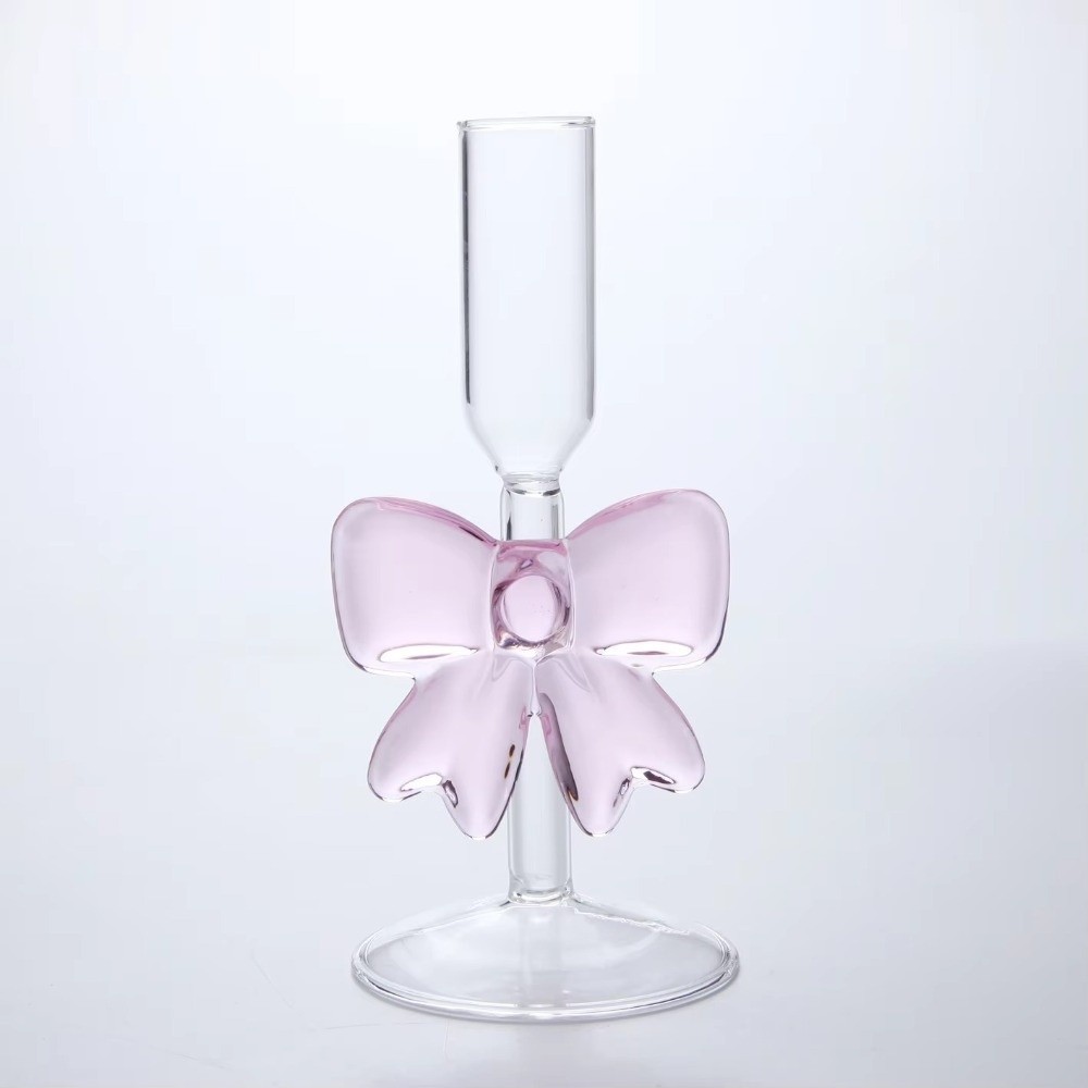 Clear Bow Candle Holder Tall G - Candle Glass Supplies avis et prix