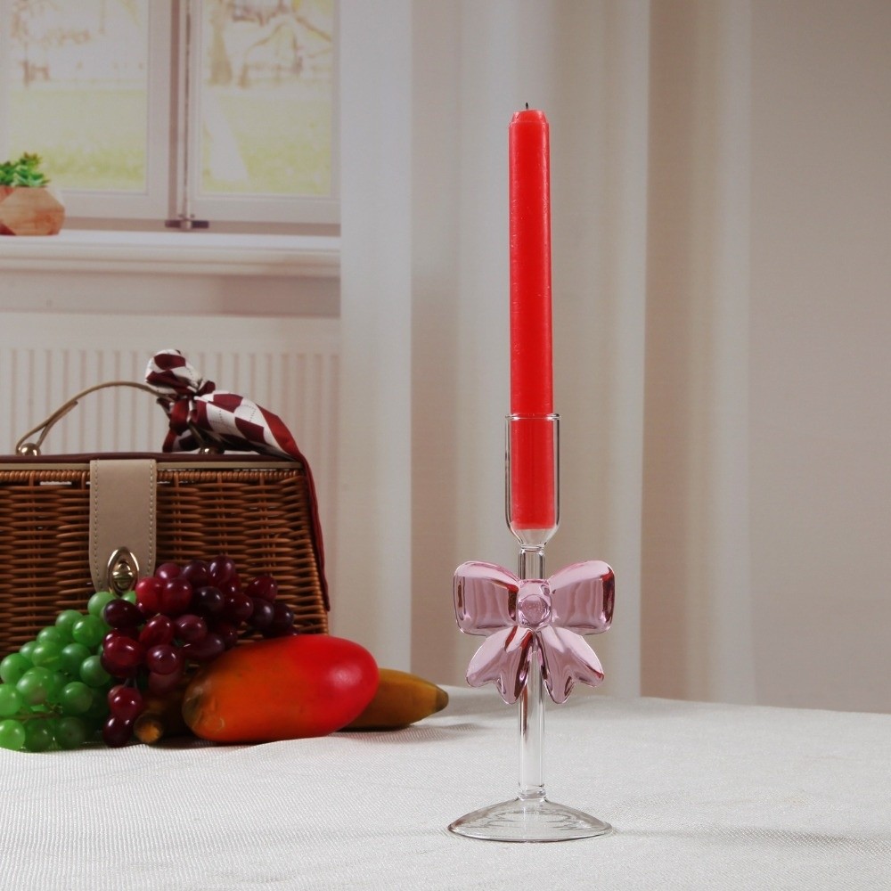 Clear Bow Candle Holder Tall G - Candle Glass Supplies avis et prix