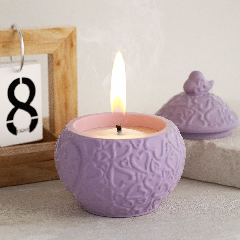 Floral Embossed Storage Box wi - Candle Vessel Supplies avis et prix