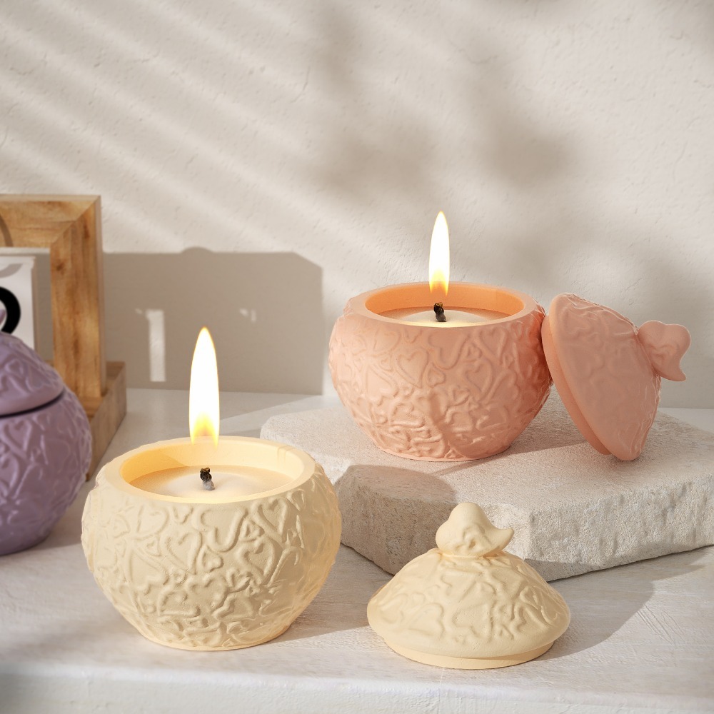 Floral Embossed Storage Box wi - Candle Vessel Supplies avis et prix